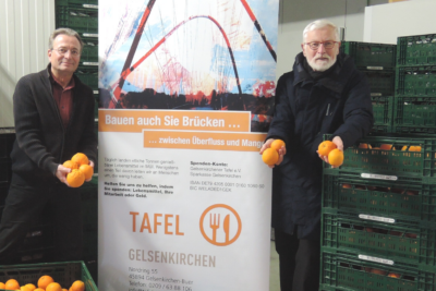 Tausend Orangen für die Tafel GRÜNE Gelsenkirchen