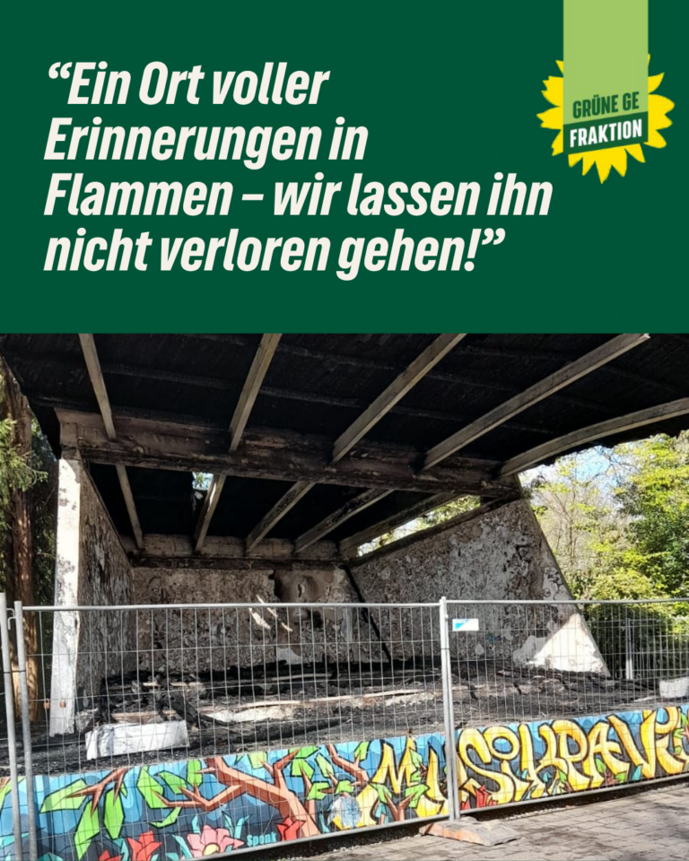 Zum Brand des Musikpavillons im Stadtgarten