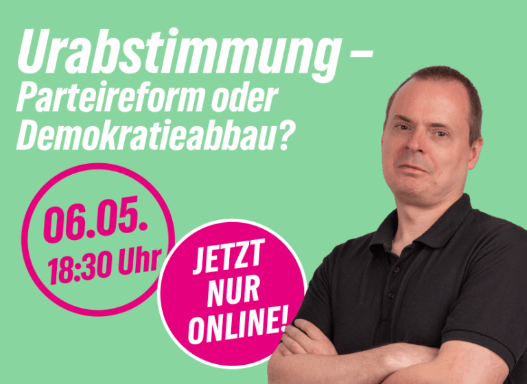 Urabstimmung – Diskussion findet online statt